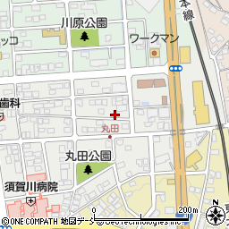 福島県須賀川市丸田町182周辺の地図