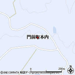 石川県輪島市門前町本内周辺の地図