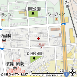 福島県須賀川市丸田町183周辺の地図