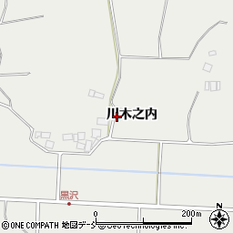 福島県須賀川市北横田川木之内周辺の地図