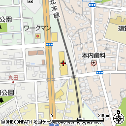 福島トヨタ自動車須賀川店周辺の地図