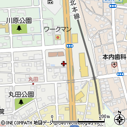 福島県須賀川市丸田町151周辺の地図