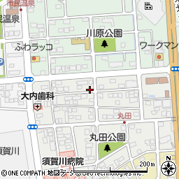福島県須賀川市丸田町周辺の地図