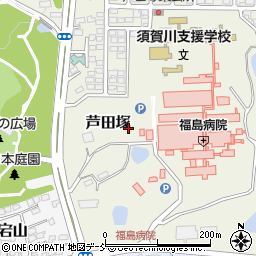福島県須賀川市芦田塚周辺の地図