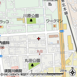 福島県須賀川市丸田町197周辺の地図