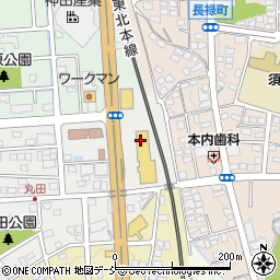 福島県須賀川市丸田町296周辺の地図
