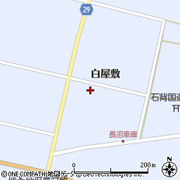 福島県須賀川市長沼白屋敷周辺の地図