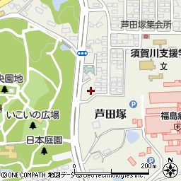 福島県須賀川市芦田塚20周辺の地図