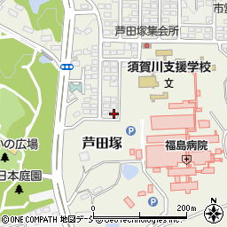 福島県須賀川市芦田塚177周辺の地図