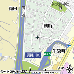 福島県須賀川市新町14-2周辺の地図