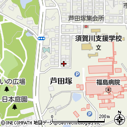 福島県須賀川市芦田塚176周辺の地図