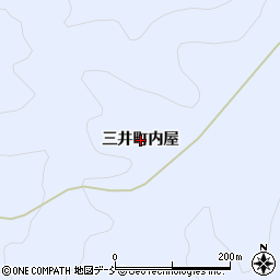 石川県輪島市三井町（内屋）周辺の地図