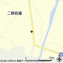 福島県只見町（南会津郡）二軒在家（岩下）周辺の地図