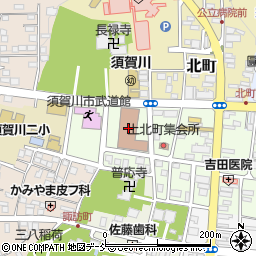 須賀川郵便局周辺の地図