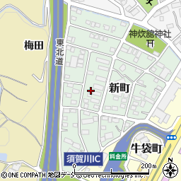 福島県須賀川市新町78-4周辺の地図