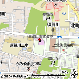 須賀川市武道館周辺の地図