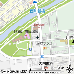 お菓子のさかい須賀川西川店周辺の地図