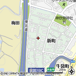 福島県須賀川市新町78-2周辺の地図