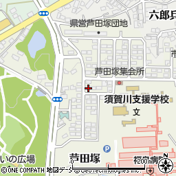 福島県須賀川市芦田塚160周辺の地図
