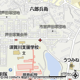 福島県須賀川市芦田塚211周辺の地図
