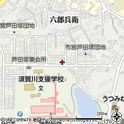 福島県須賀川市芦田塚140周辺の地図