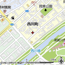 須賀川西川郵便局周辺の地図