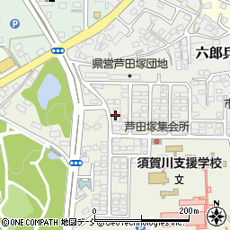 福島県須賀川市芦田塚83周辺の地図