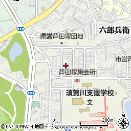 福島県須賀川市芦田塚96周辺の地図