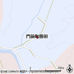 石川県輪島市門前町勝田周辺の地図