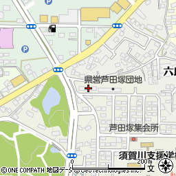 福島県須賀川市芦田塚197周辺の地図