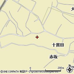 福島県須賀川市西川十貫田周辺の地図
