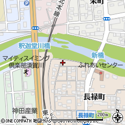 福島県須賀川市長禄町93周辺の地図