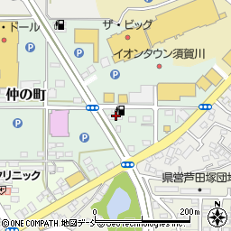 福島県須賀川市仲の町154周辺の地図