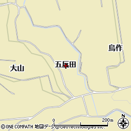 福島県須賀川市西川五反田周辺の地図