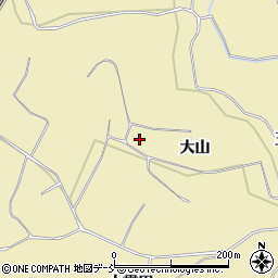 福島県須賀川市西川大山周辺の地図