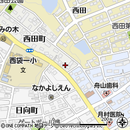福島県須賀川市西田町61周辺の地図