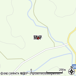 石川県鳳珠郡能登町猪平周辺の地図