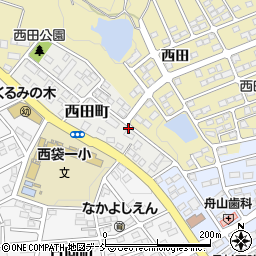 福島県須賀川市西田町57周辺の地図