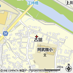 福島県須賀川市古舘周辺の地図