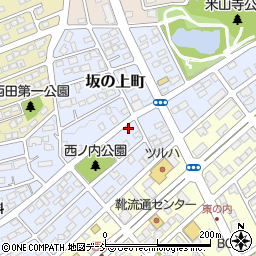 福島県須賀川市坂の上町70周辺の地図