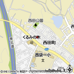福島県須賀川市西田町4周辺の地図