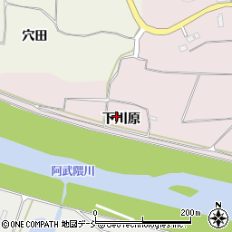 福島県須賀川市堤下川原周辺の地図