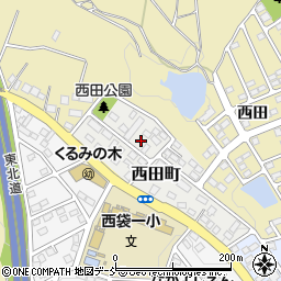 福島県須賀川市西田町23周辺の地図
