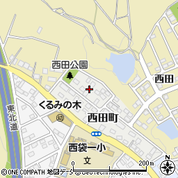 福島県須賀川市西田町22周辺の地図
