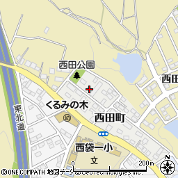 福島県須賀川市西田町21周辺の地図