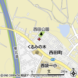 福島県須賀川市西田町11周辺の地図