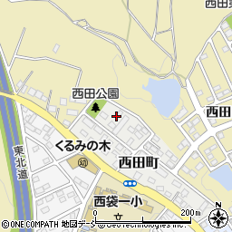 福島県須賀川市西田町20周辺の地図