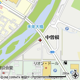 福島県須賀川市中曽根周辺の地図