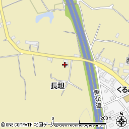 福島県須賀川市西川長坦周辺の地図