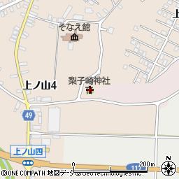 梨子崎神社周辺の地図